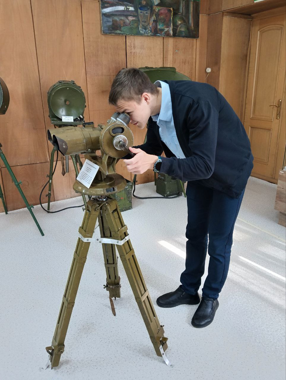 Наши будущие машинисты в Музее погран управления!