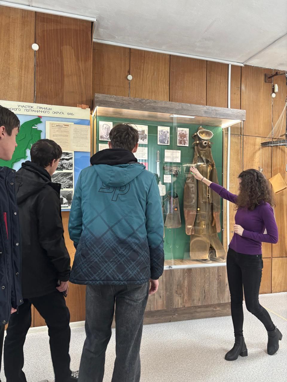 Наши будущие машинисты в Музее погран управления!